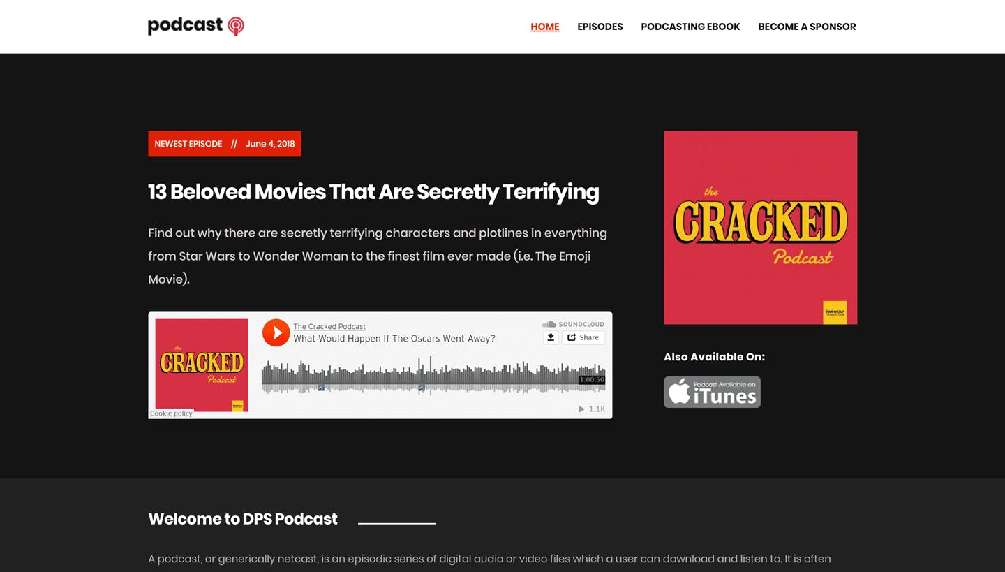 Podcast Theme for WordPress